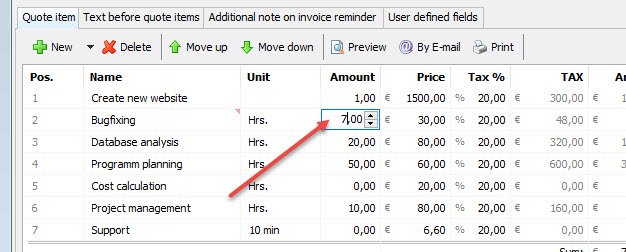 angebot_in_position_schreiben
